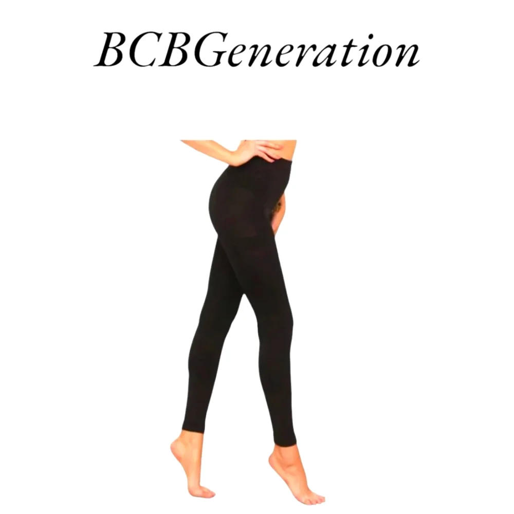 💕NWT BCBGeneration Fleece Lined Footless Tights💕Size M/L (2 Pairs)